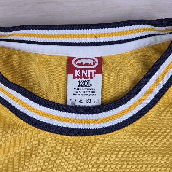 Ecko Unlimited Athletic Knit Shirt Embroidered Jersey Size XXL - Picture 4 of 8